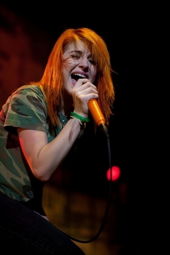 Hayley on stage