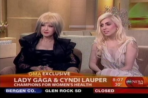  Lady GaGa and Cyndi Lauper on Good Morning America