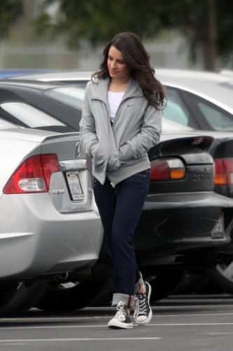  Lea Michele On Set - February 9th