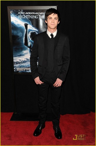 Logan Lerman at the premiere of Percy Jackson & The Olympians: The Lightning Thief