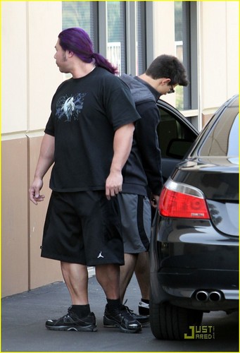 Taylor leaving the gym on his 18th Birthday