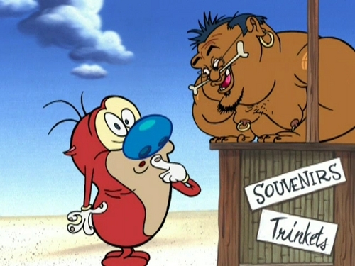  stimpy at the nude সৈকত