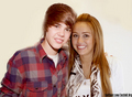 J.Bieber nd Miley - justin-bieber photo