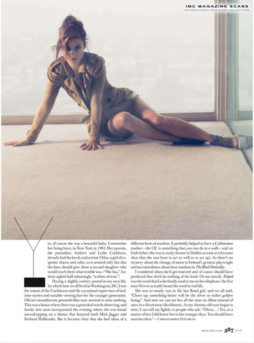 Olivia Wilde Photo Spread in the March 2010 Issue of Elle Magazine