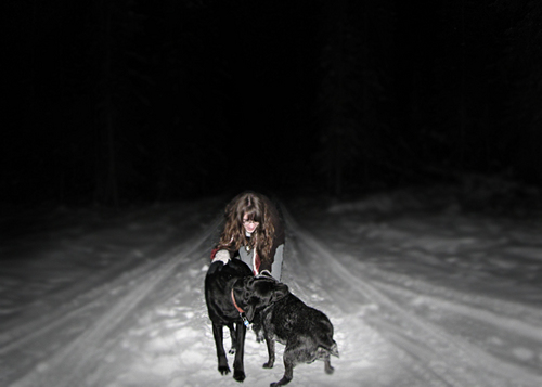  Shawna + chó con = Snowy Fun