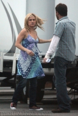  Anna on the set of True blood 19th February