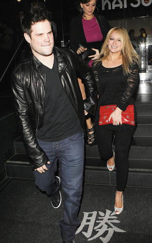  Hilary Duff and Mike Comrie out at Katsuya (Feb 22)