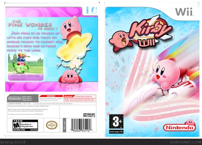 Kirby Wii Covers - Kirby Fan Art (10508159) - Fanpop