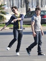 Out on the set of "JONAS" in Santa Monica, CA. 17.02.10 - the-jonas-brothers photo