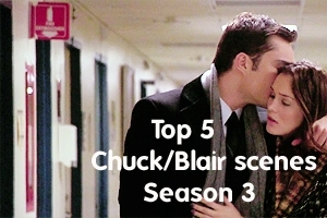  top, boven 5 Blair/Chuck moments of season 3 so far
