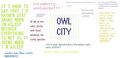 owl city lyrics - owl-city fan art
