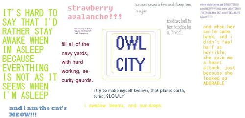  owl city lyrics