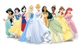(Formal Mulan) Disney Princess Lineup - disney-princess wallpaper