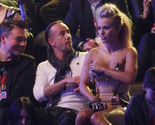  Doda with Nergal in the audience. (VCA 2010)