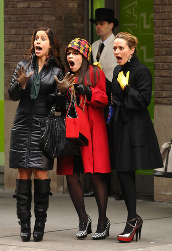  Filming "Ugly Betty" In New York City