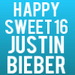 Justin bieber happy b-day sweet 16 icons - justin-bieber icon