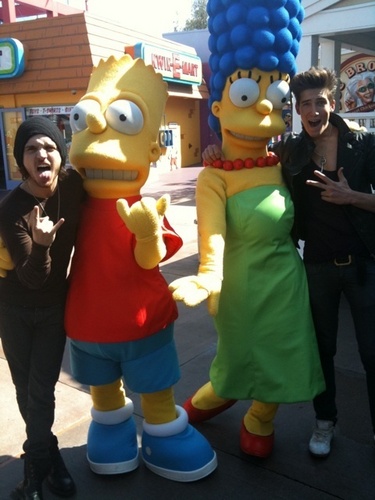  meeting the simpsons :)