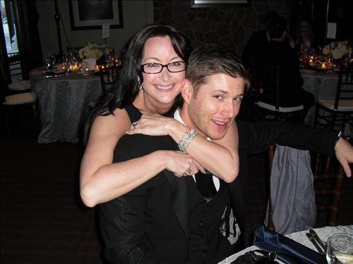  Jensen at Jared's Wedding with Cliff's Wife
