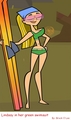 Lindsay in her green Swimsuit - total-drama-island photo