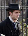 Pictures of Rob on the set of 'Bel Ami' today  - twilight-series photo
