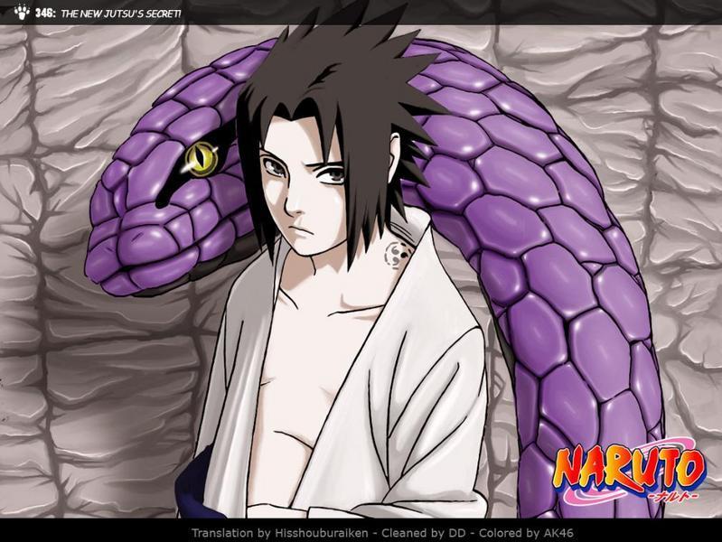 naruto sasuke great snake escape