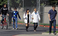 Glee Cast On Set  - March 10th - glee photo