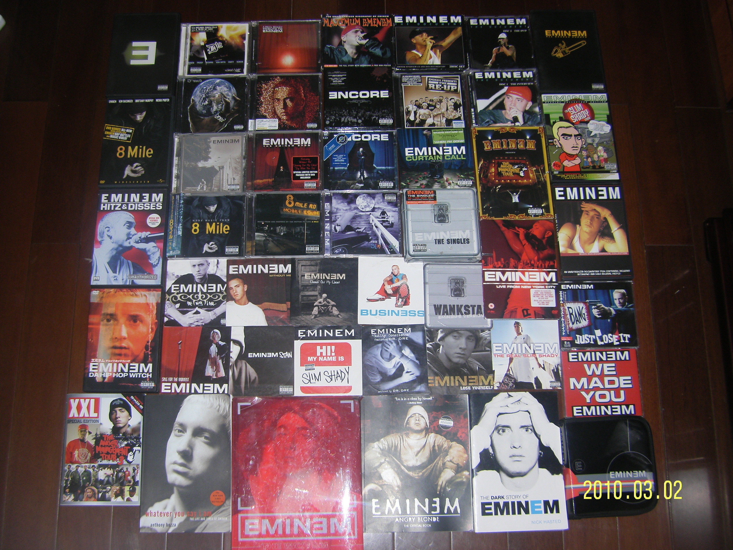 Fan Art of My eminem cd dvd collection! ; ) for fans of EMINEM. this was my...