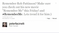 Peter Facinelli Shows Support For Robert Pattinson’s New Movie ‘Remember Me’ - twilight-series photo