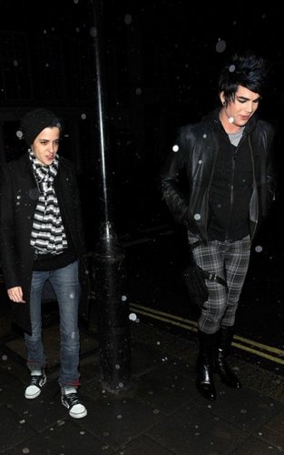 Adam Lambert out in London with smantha ronson