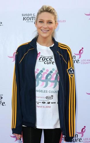 At the 14th Annual Susan G. Komen LA County Race For The Cure at Dodger Stadium (March 14)