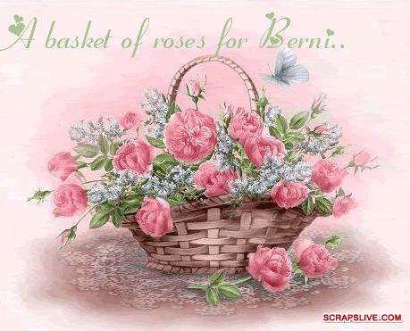  Basket of rose for Berni
