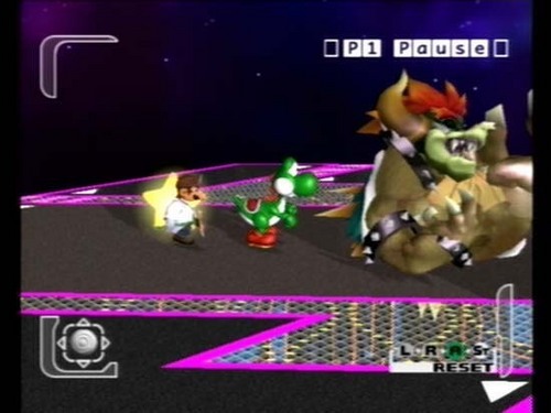  Giga Bowser is getting his butt kicked por dr. mario and yoshi