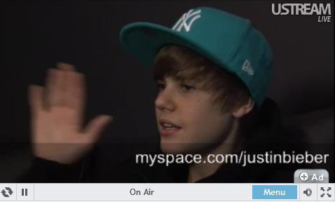  J.Bieber live at chat!