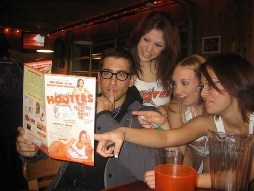  Jon And Some Girls From Hooters (Whats on the menu isnt on his mind right now ) :P