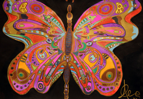  Kara Tointon's charity butterfly...