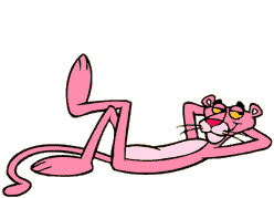  berwarna merah muda, merah muda harimau kumbang, panther Animated
