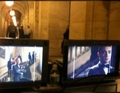 Some picture of them filming a Chuck scene - gossip-girl photo