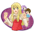 hannah montana with lola and oliver - disney-channel-star-singers fan art
