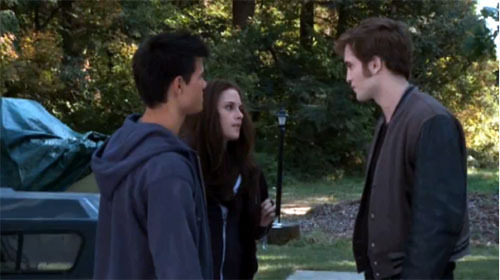 Robert and Kristen on the set of Eclipse