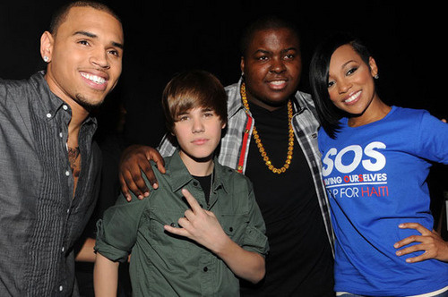  Justin Bieber ,Sean Kingston and Chris Brown