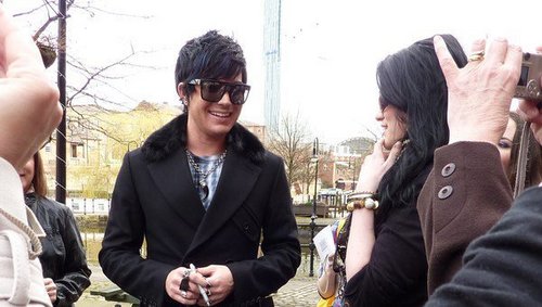 More of adam with fans in germany and london