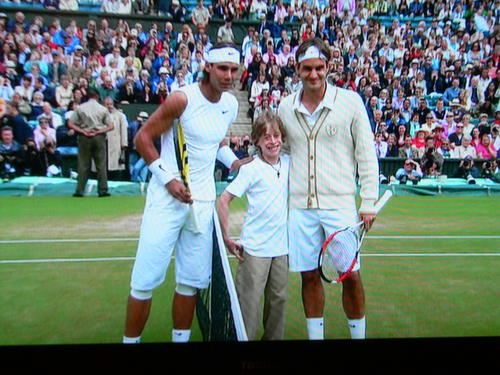  Rafa, Roger and retarded baby :-)!