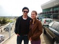 Robert with a fan at Budapest airport - robert-pattinson photo