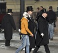 More HQ Pictures: Rob on 'Bel Ami' set   - robert-pattinson-and-kristen-stewart photo