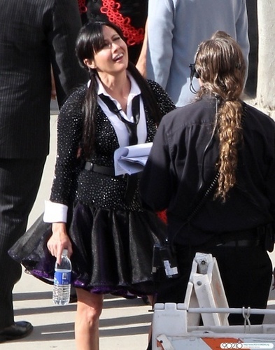 Shannen on set of "Dancing with the Stars"