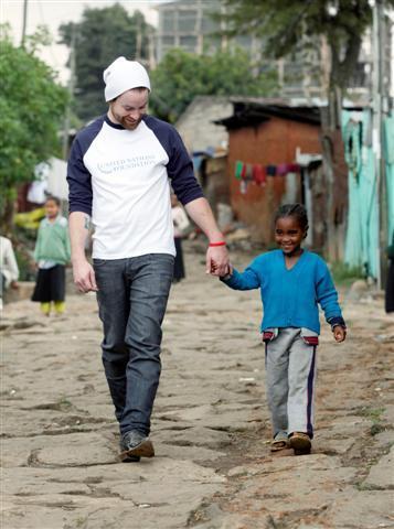  David With Kids In Africa!