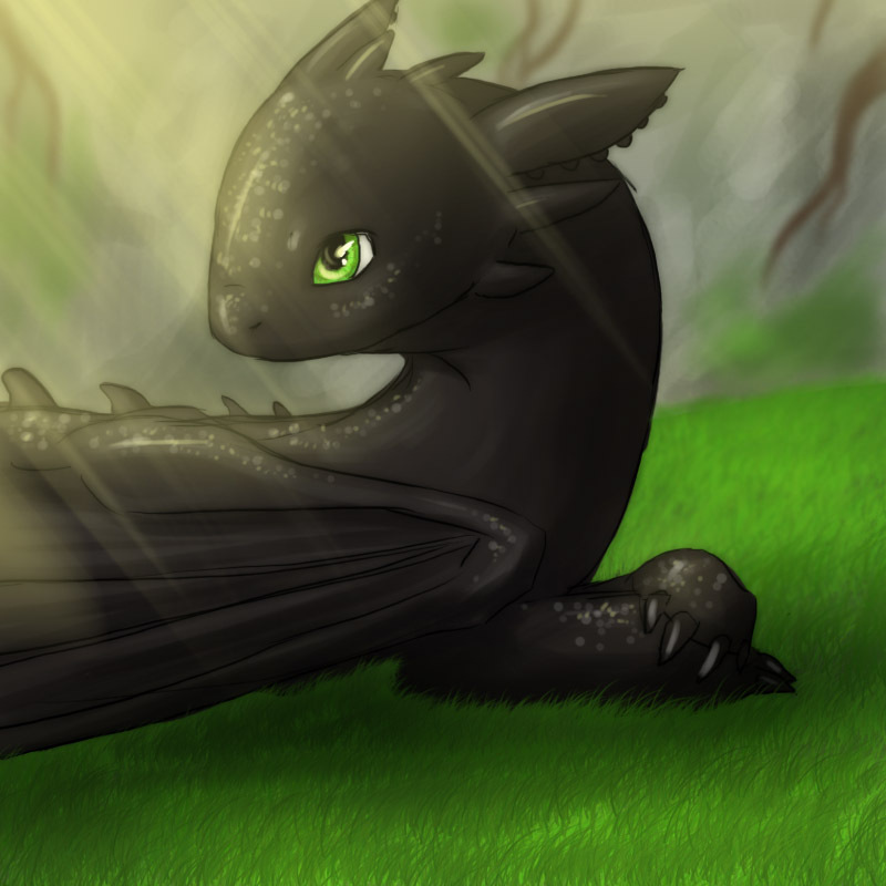 Toothless the Dragon Fan Art: toothless.