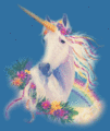 Rainbows And Flowers,Animated - unicorns photo