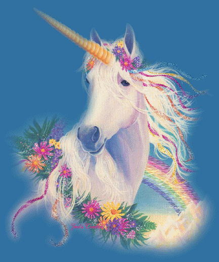 pictures of rainbows and unicorns. Rainbows And Flowers,Animated