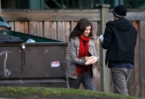 Anna Kendrick on the set of 'I'm With Cancer'